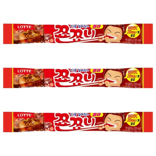 롯데웰푸드 쬰쬬니 콜라