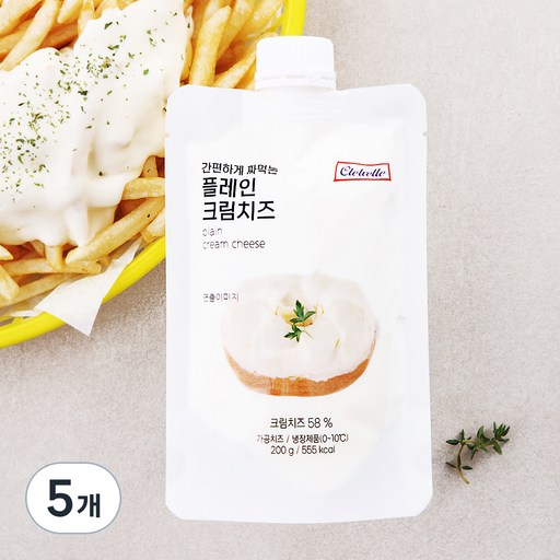 끌레베르 간편하게 짜먹는 플레인 크림치즈