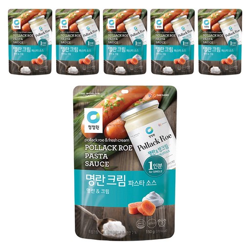 청정원 싱글 파우치 명란 크림 파스타 소스