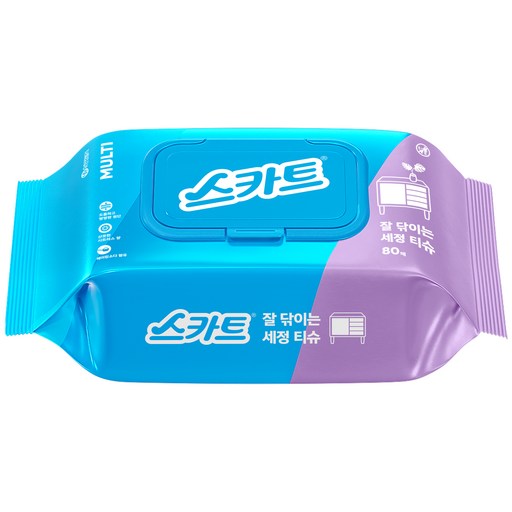 스카트 잘 닦이는 세정티슈