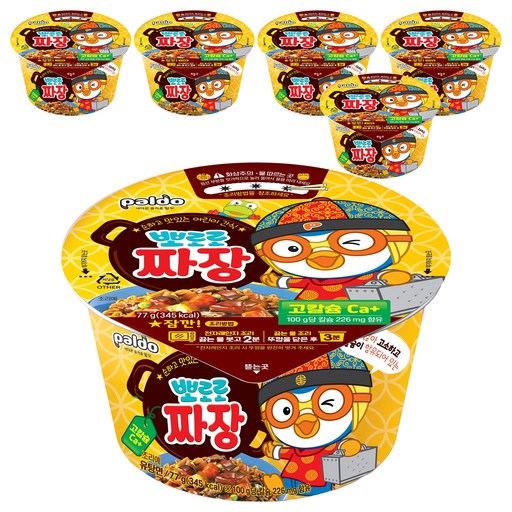 팔도 뽀로로 짜장라면 77g