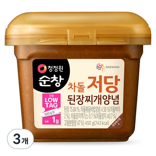 청정원 순창 차돌 저당 된장찌개양념