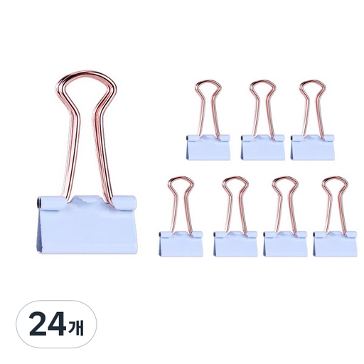 델리 파스텔골드 더블 집게클립 D0700 8p
