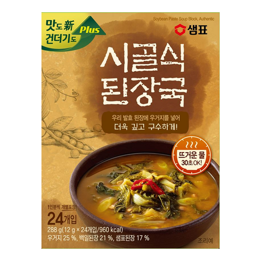 샘표 시골식 된장국 24개입