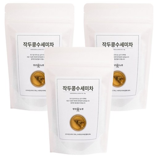 청년농원 저온가공 작두콩수세미차 삼각티백