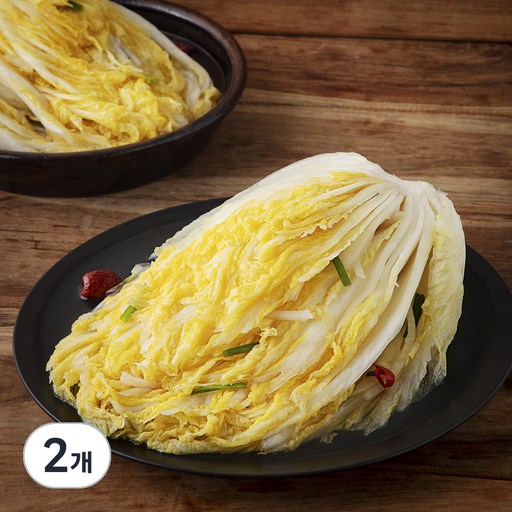미색감 백김치