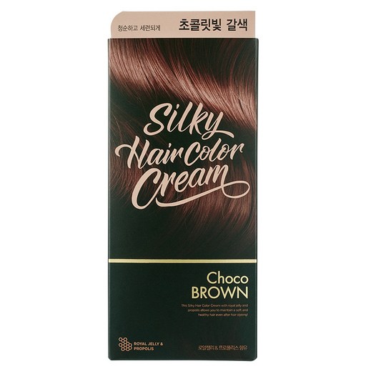 더페이스샵 스타일리스트 실키 헤어 컬러 크림 염모제