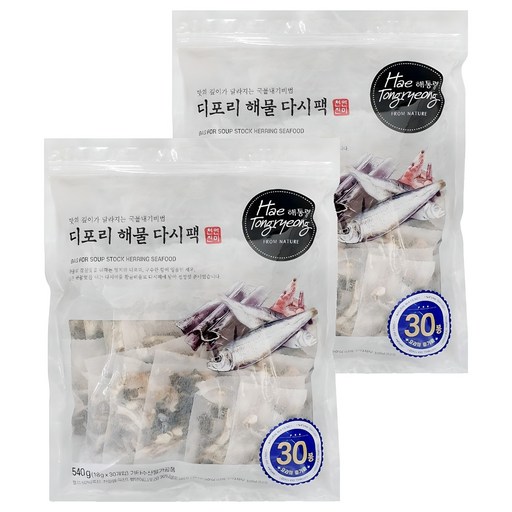 해통령 디포리 해물다시팩