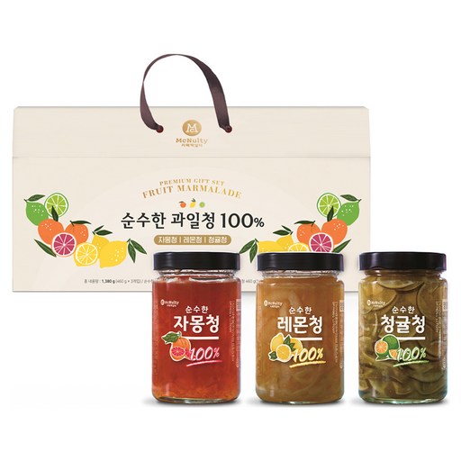 맥널티커피 순수한 과일청 100% 선물세트