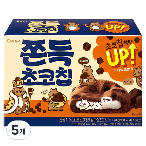 청우식품 쫀득 초코칩 쿠키