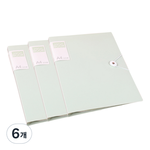 알로데 심플 스트링 단추 A4 클리어파일 80p