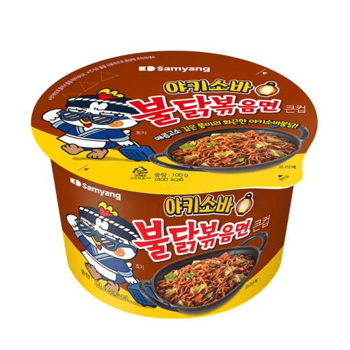 불닭볶음면 야끼소바 큰컵라면 100g