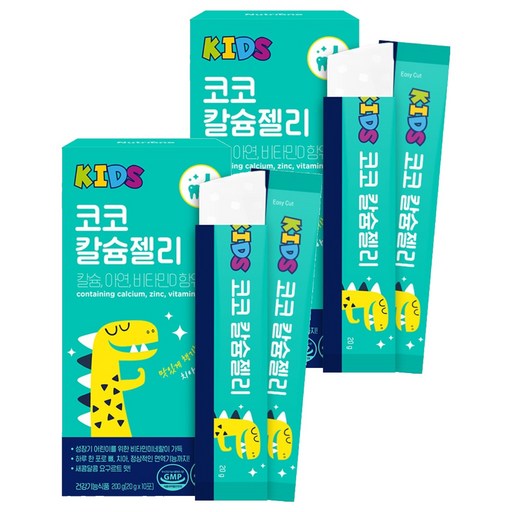 뉴트리원 키즈 코코 칼슘젤리 아연 비타민D 10p