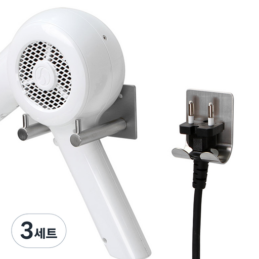 이우아여사 3M 강력접착 호텔식 드라이기거치대 + 멀티거치대