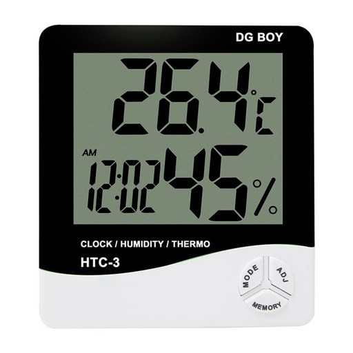 DGBOY HTC 3 디지털 온습도계 블랙