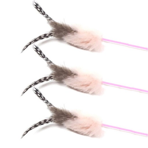힐링타임 핑크사탕 막대 고양이 장난감
