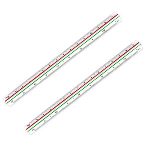 블루마토 삼각스케일자 30cm KJ-3000 PP