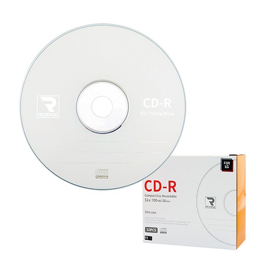 FOR LG CD-R 700MB 52배속 공디스크 SLIMCASE 10p