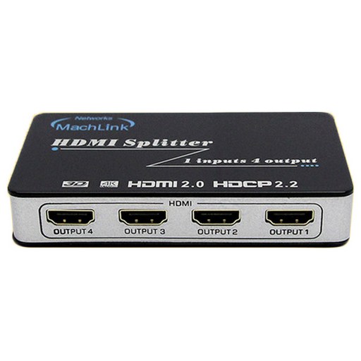 마하링크 HDMI 2.0 1대4 Ultra 4K 3D UHD 분배기 ML-HSP446