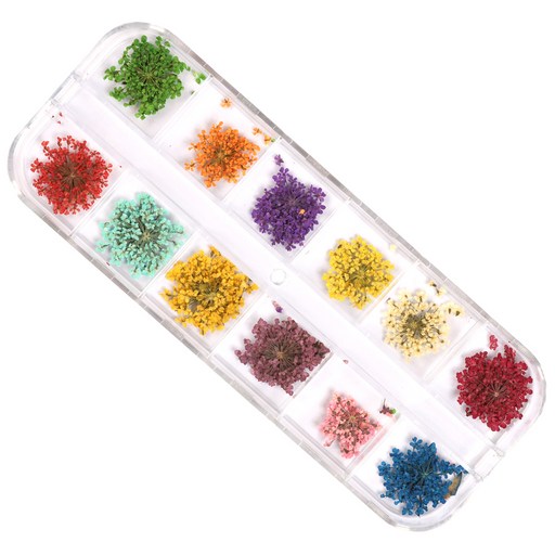 메이브라운 생화 꽃다발 네일 글리터, M10102, 1세트