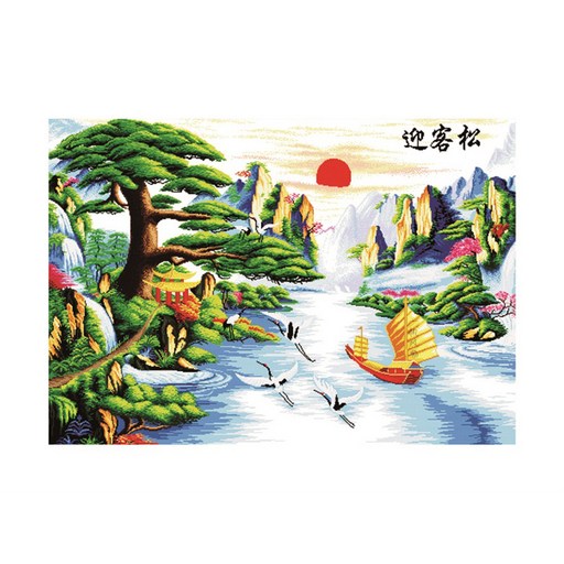 ZKF 십자수 세트 나그네를 맞는 소나무3 new edition ZKF050