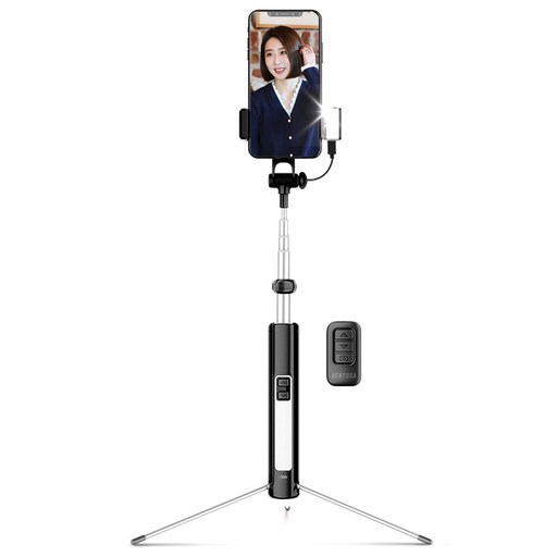 벤토사 인싸카봉 LED 블루투스 라이트닝 셀카봉 삼각대