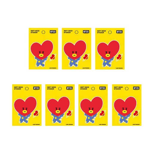 라인프렌즈 BT21 소프트 데코 스티커