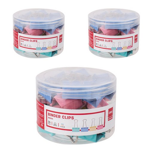 델리 메탈 더블클립 3호 32mm E8553A 24p