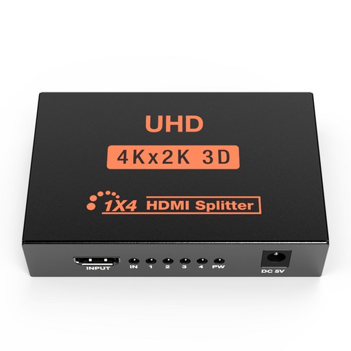 넥스트유 4K 고해상도 HDMI 4포트 분배기