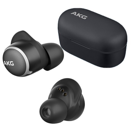 AKG 블루투스 이어폰 (노이즈캔슬링 풀터치 컨트롤), AKGN400, 블랙