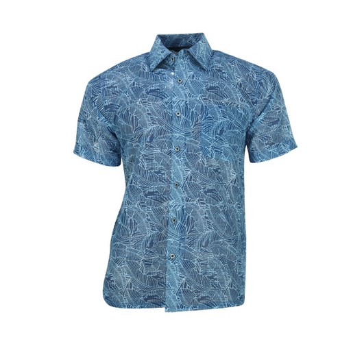 페라어스 남성용 잎패턴 하와이안 반팔 셔츠 CTYJ2018M0