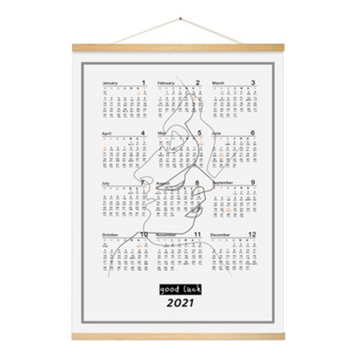 2021 스크롤 우드 캘린더