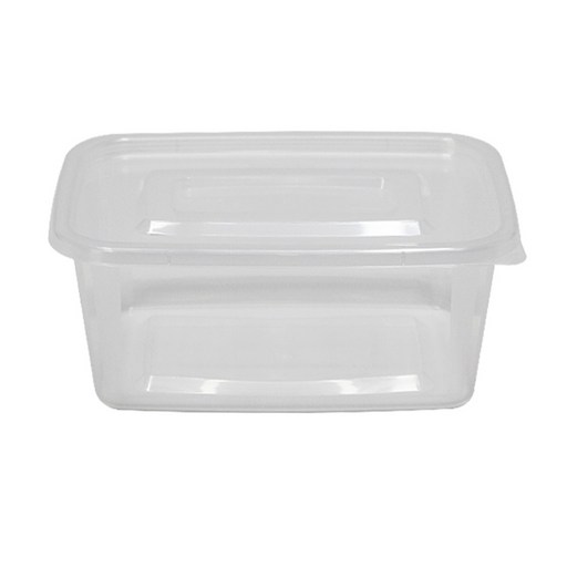 뚜껑 포함 사출 직사각 밀폐용기 2000ml