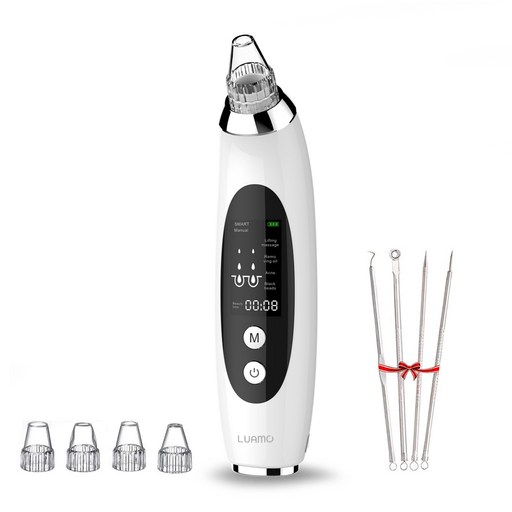 루아모 블랙헤드 앤 피지흡입기 V1 + 압출 핀셋 4종 세트