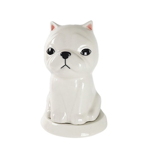 Hosuceramic 반려동물 아메리칸불즈 도자기 유골함 화이트 A1