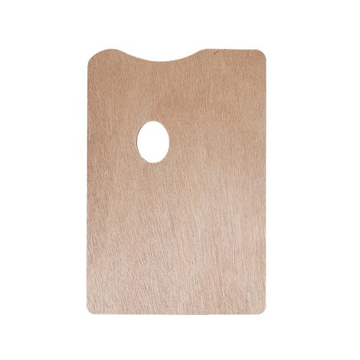 마이데일리 원목 미술 물감 팔레트 우드 사각형 20 x 30 cm
