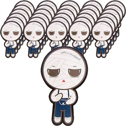 아이엔피 할로윈 동글미라 사탕꽂이 7.1 x 11.5 cm BOM