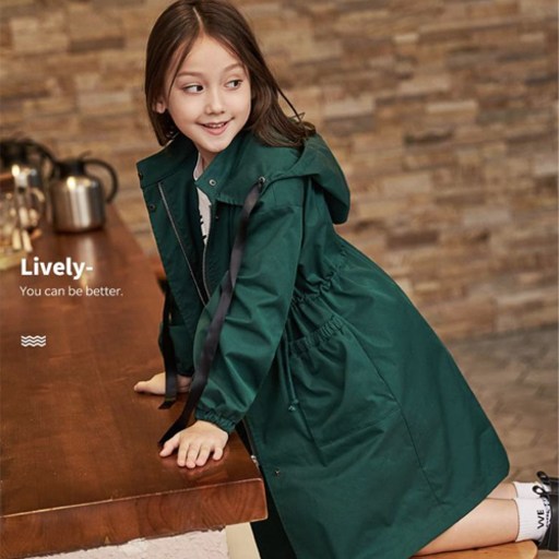 여아용 드로스트렌치 야상 자켓 CCV58GJK554