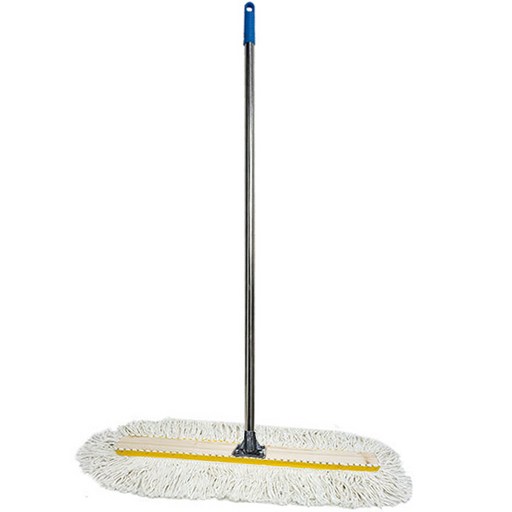 월드크린 원사 강당 걸레 75cm 스크류 고정쇠+ 스텐봉 랜덤발송 세트