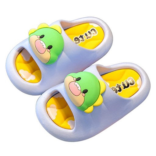 그로우투게더 아동용 토끼공룡 미끄럼방지 PVC 슬리퍼 욕실화