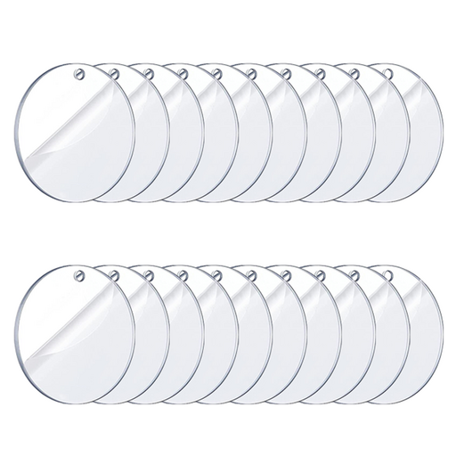 코히모 미술 공예 DIY 타공형 아크릴판 4W061 두께 2mm x 지름 50mm