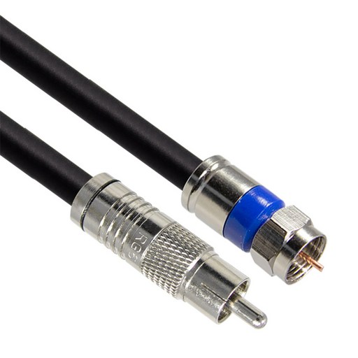 마하링크 국산 RCA TO RF 5C 동축 케이블 고급형 블랙