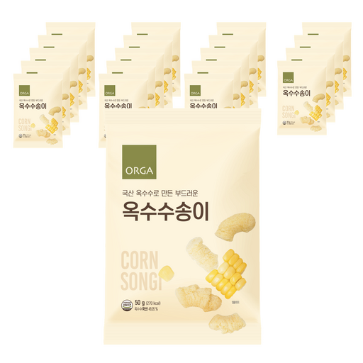 올가홀푸드 옥수수송이 과자