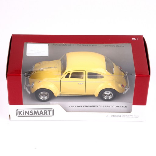킨스마트 1967 폭스바겐 클래식 비틀 자동차 작동완구 KT5375