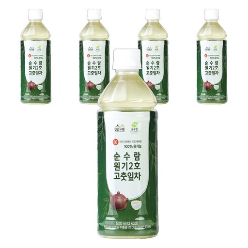 순수람 유기농 원기2호 고춧잎차