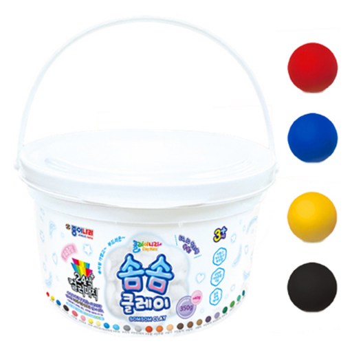 종이나라 솜솜클레이 350g + 컬러매직 40g 솜솜클레이 세트