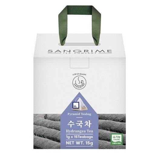산그리메 유기농 수국차 삼각티백차 선물용패키지