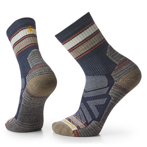 스마트울 Hike Light Cushion Striped Mid Crew 발목 양말
