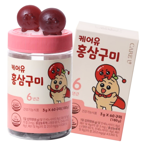 케어유 홍삼 구미 젤리 60p