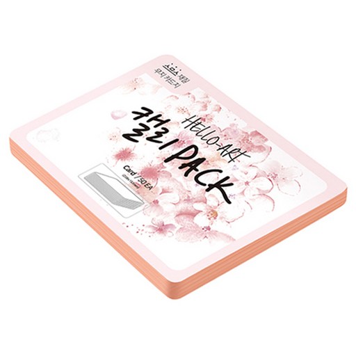 종이문화 헬로우 아트 캘리팩 두꺼운 스므스 카드 200g 25 새몬